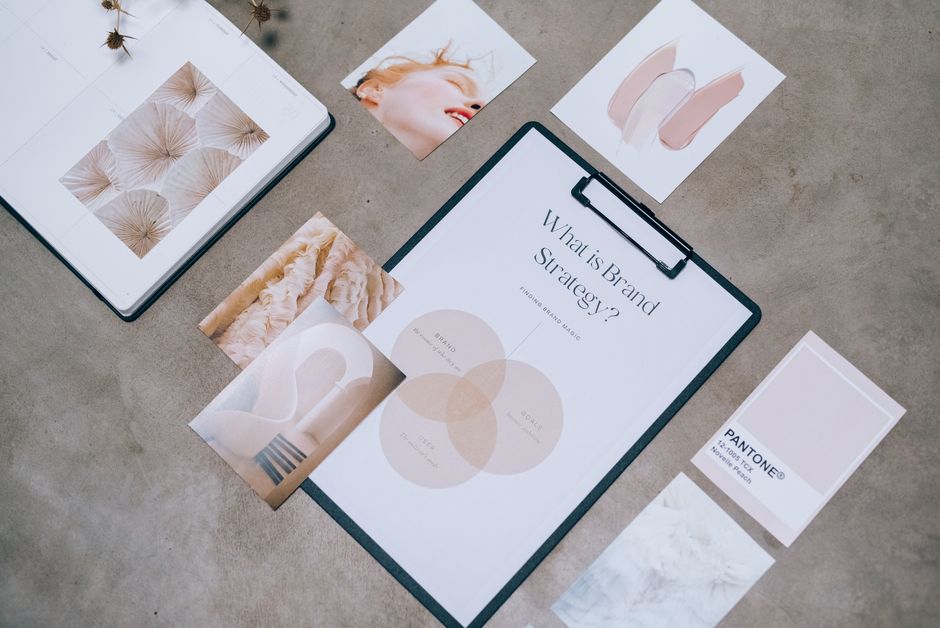 Set di cancelleria coordinata — progetto branding completo